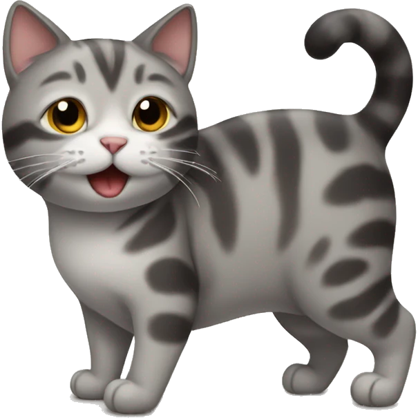 Pooping cat emoji