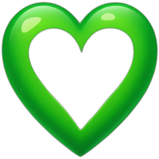 Green hearts  emoji