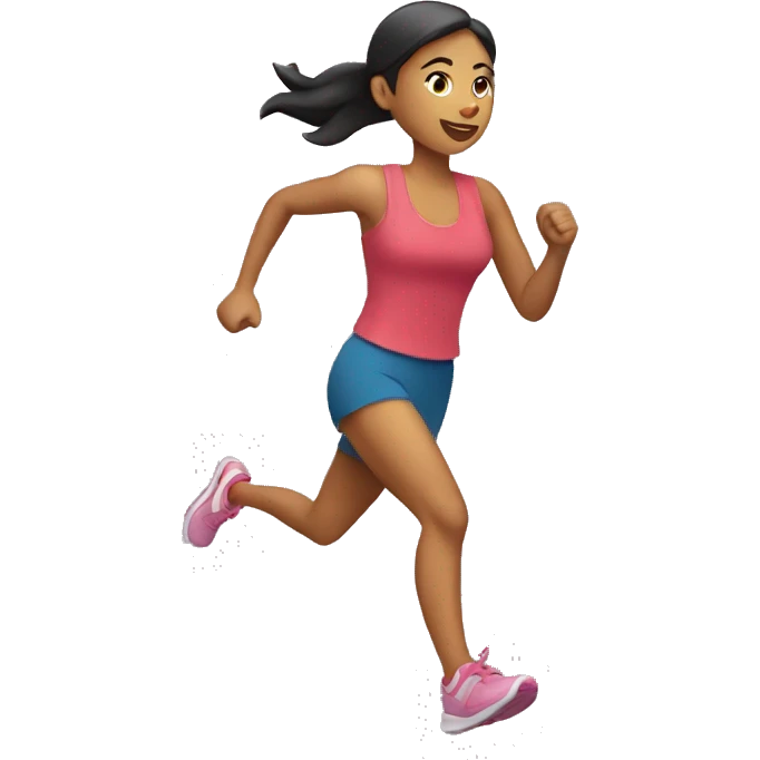 mujer corriendo emoji