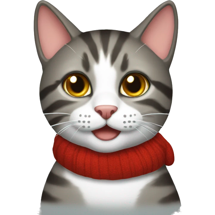 Christmas cat emoji