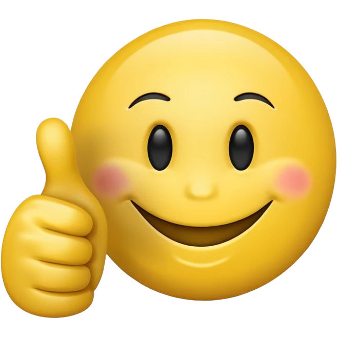 smiley face giving thumbs up emoji