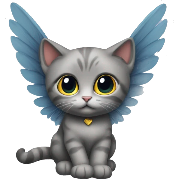 kitty with wings emoji