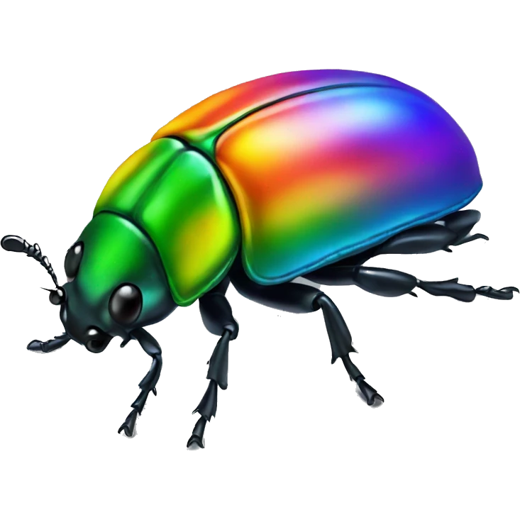 rainbow beetle  emoji