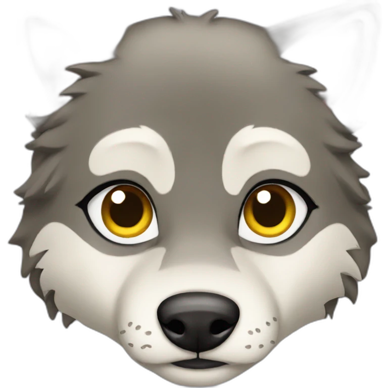 Female wolf  emoji