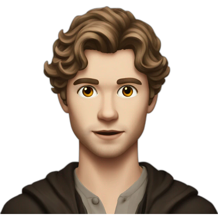 Klaus mikaelson brown hair realistic detailed emoji
