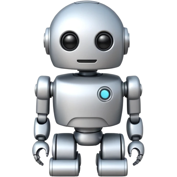 robot old cartoon simple kid toy white innocent funny gudget chatGPT round adorable emoji