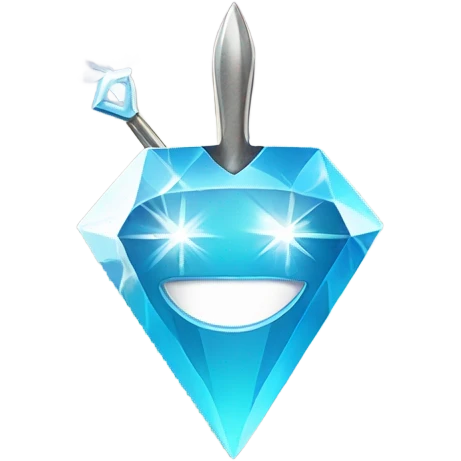 Smiley face cutting a diamond  emoji