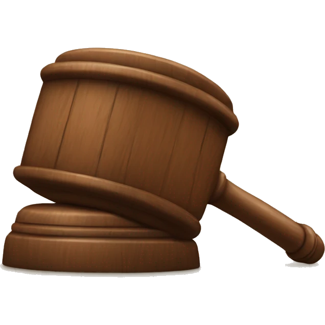 brown wooden gavel emoji