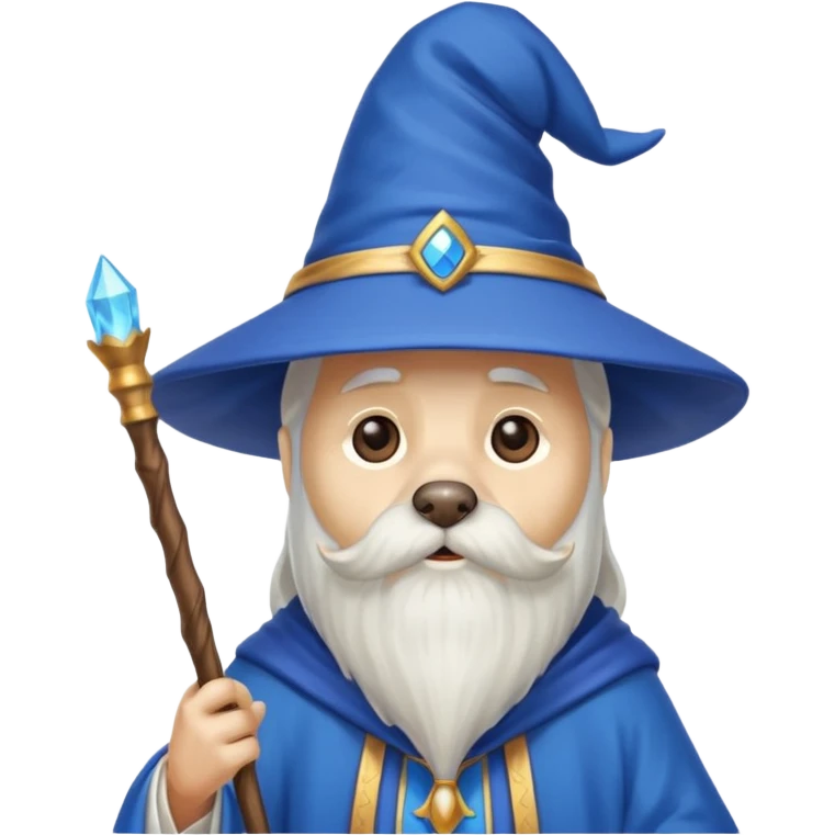 Dog wizard emoji