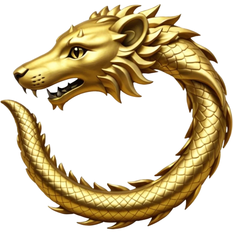 Elder Scrolls Online Lioneating its tail Ouroboro emoji
