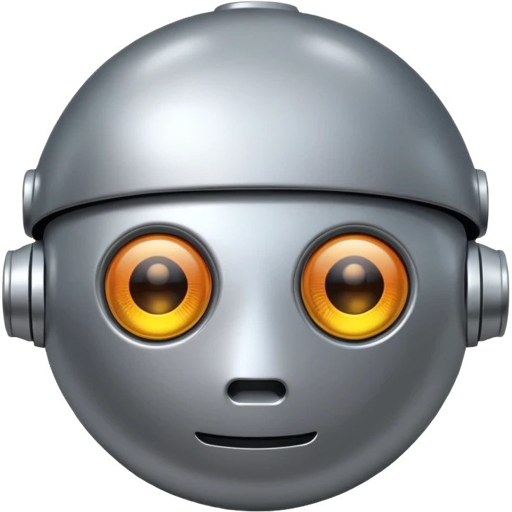 round  robot,one-eye emoji