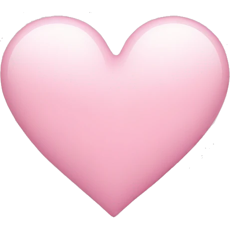 A light pink heart  emoji