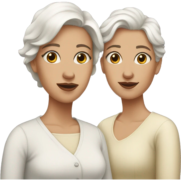 Three white sisters  emoji