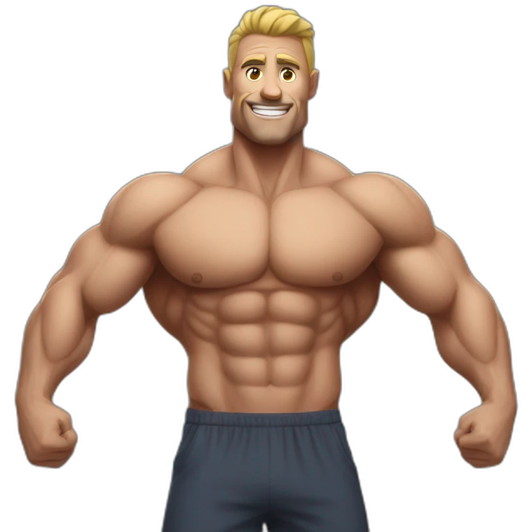 hyper muscle man emoji