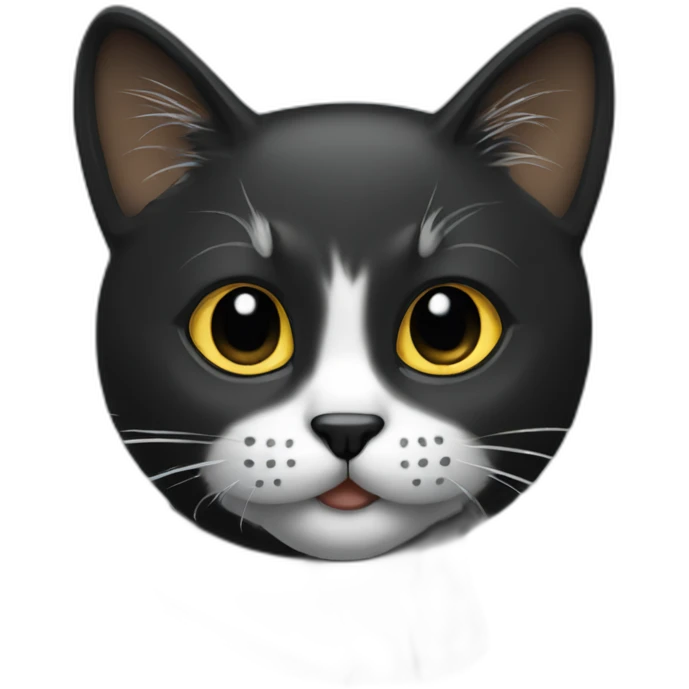 Gato preto emoji