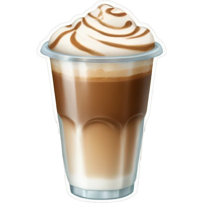 Iced cappuccino  emoji