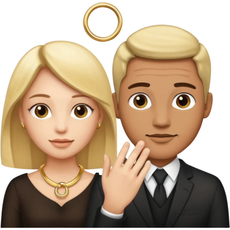🤴🏻💍👸🏼 emoji
