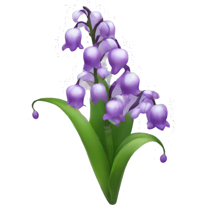 Purple Lily of the valley emoji