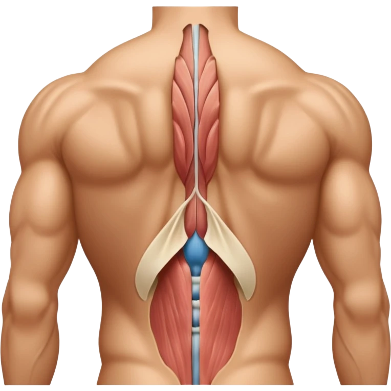 lats back muscles tissues  emoji