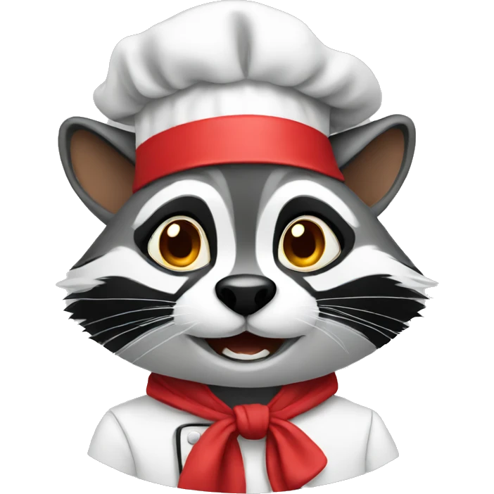 racoon chef emoji