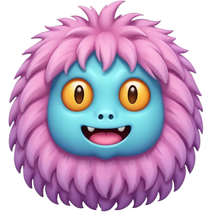 A pastel monster emoji
