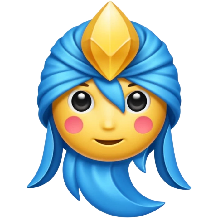 Lazo color azul emoji