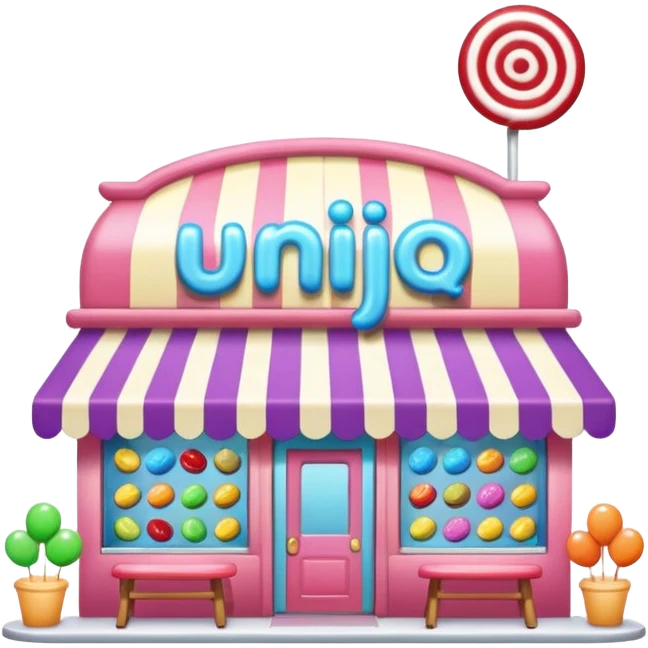 Candyshop with name: Uniq emoji