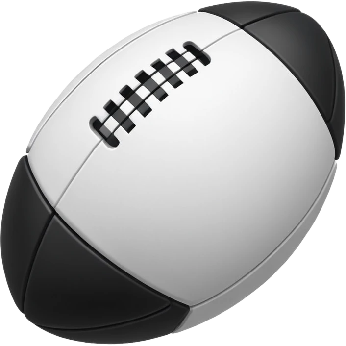 Balón de rugby robotico emoji
