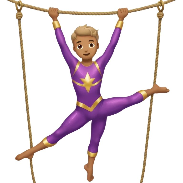 Acrobat – Slim performer mid-flip or balancing on rope emoji