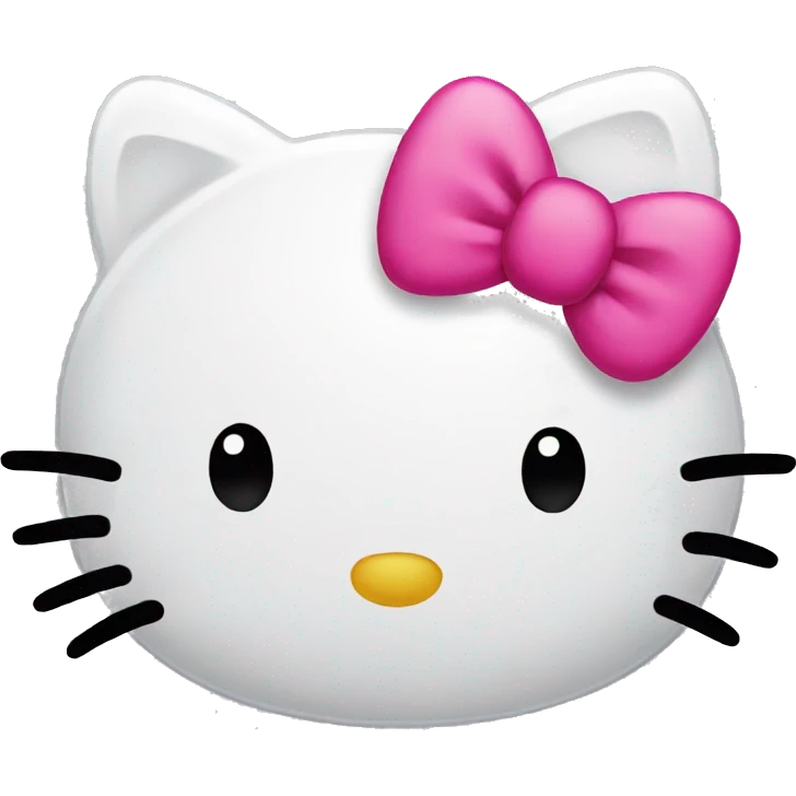 Hello kitty head emoji