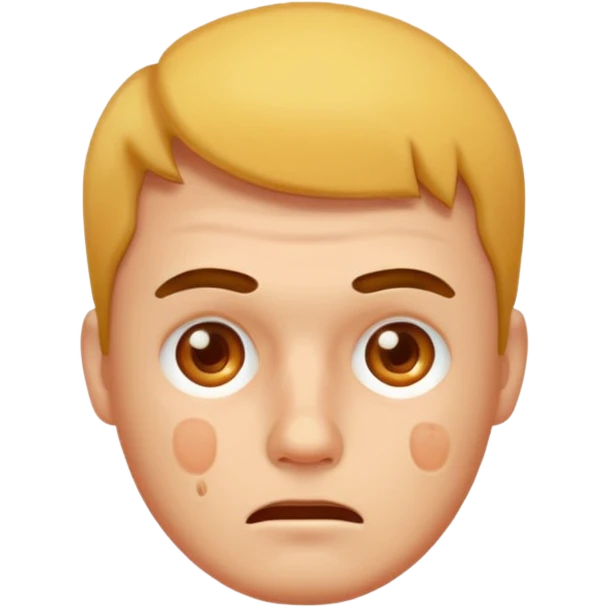 man with acne face emoji