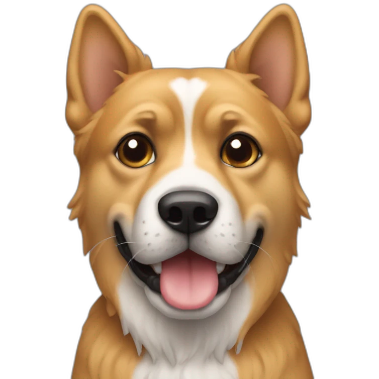 Chat sur chien emoji