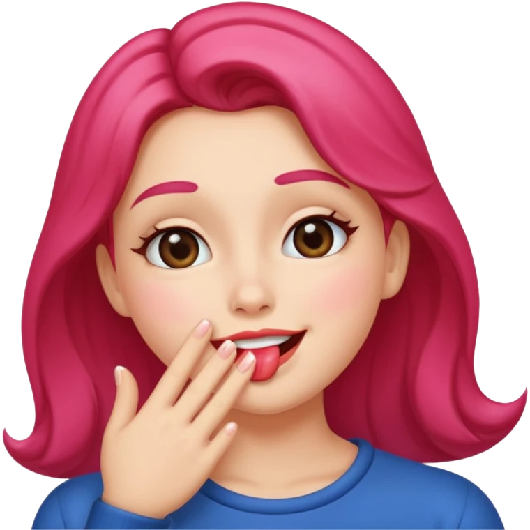Blowing a kiss emoji