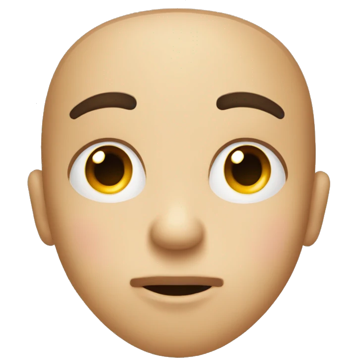 Face with one eyebrow up and one brow down whilst sucking in cheeks emoji