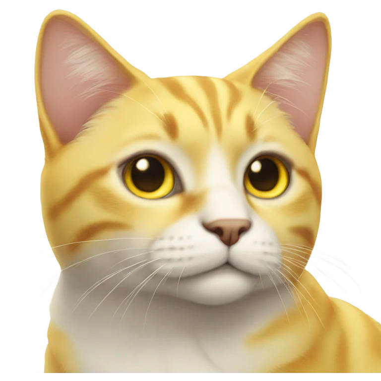 yellow cat angel emoji