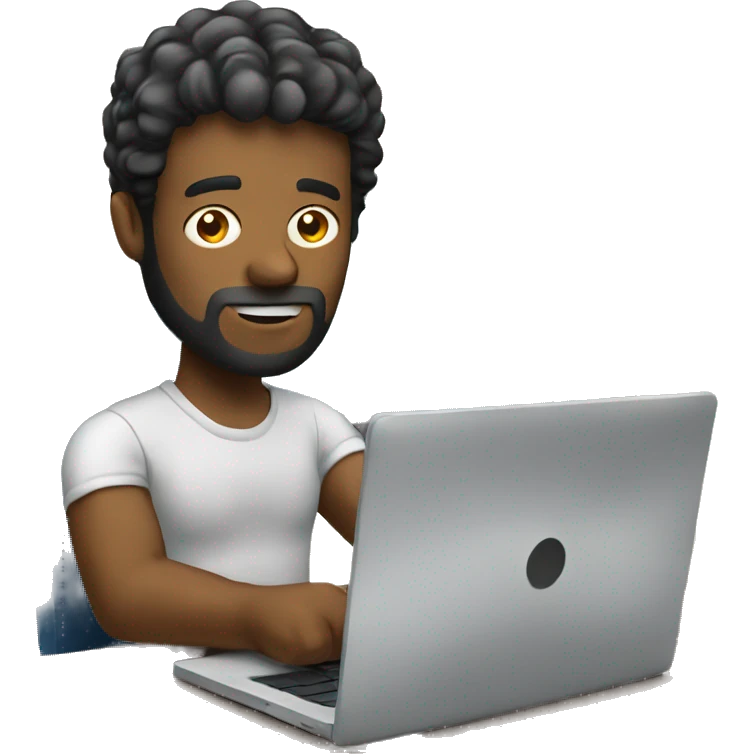 Graphic Designer man with laptop emoji