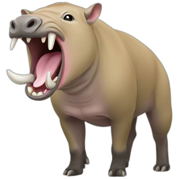 Babirusa Yawing emoji