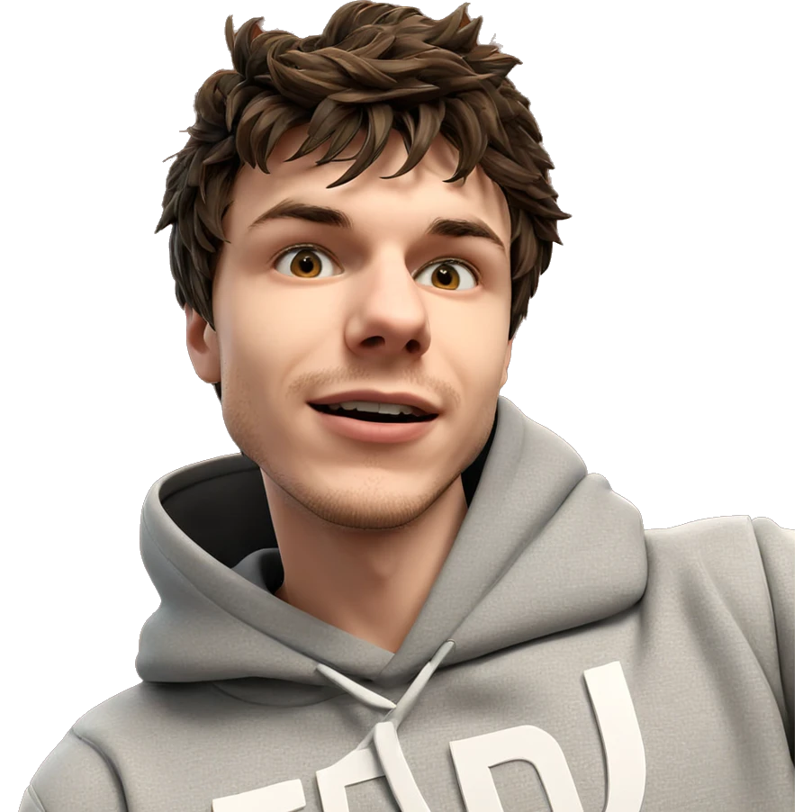boy in hoodie with stubble emoji