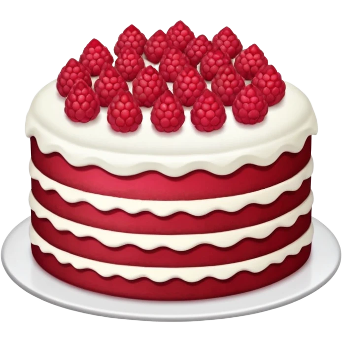 raspberry cake emoji