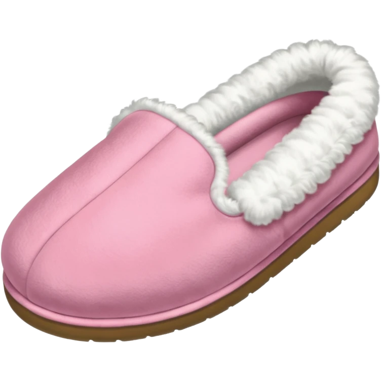 A pink house slipper thrown by the mother. emoji