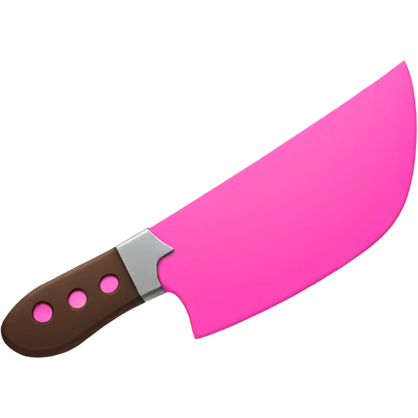 Pink knife emoji