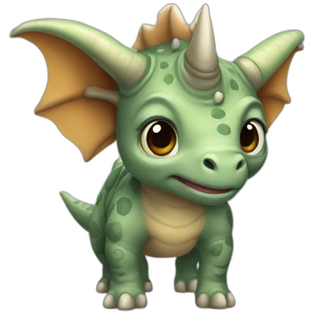 Niña flaca triceratops emoji