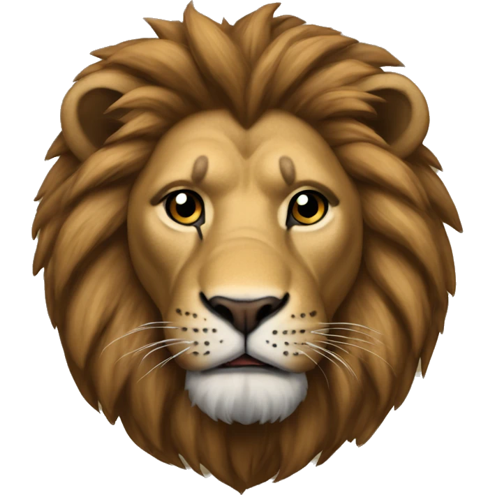 Lion wearing a bills hoodie emoji