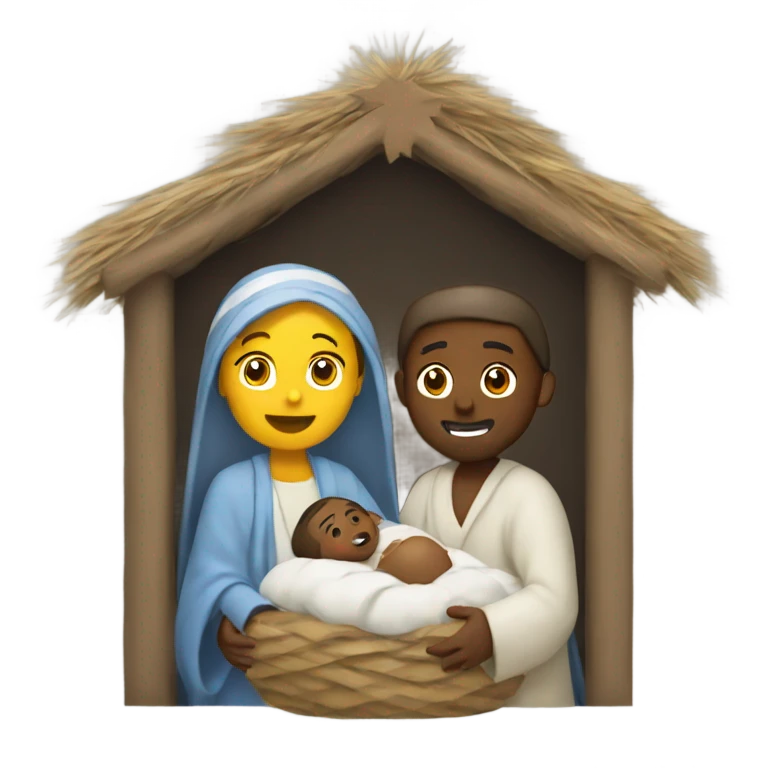 Christmas nativity emoji
