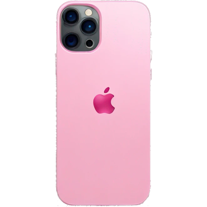 Pink iphone 14 pro emoji