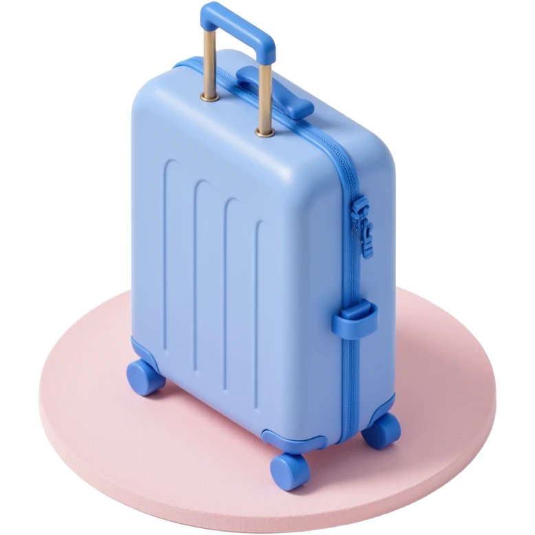 periwinkle luggage emoji