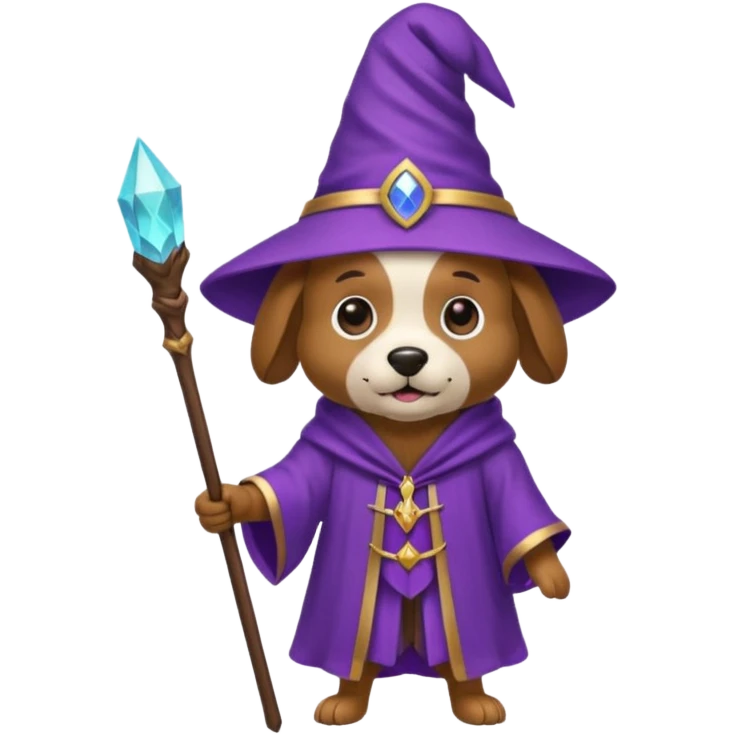 Dog wizard emoji