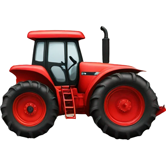 Red tractor emoji