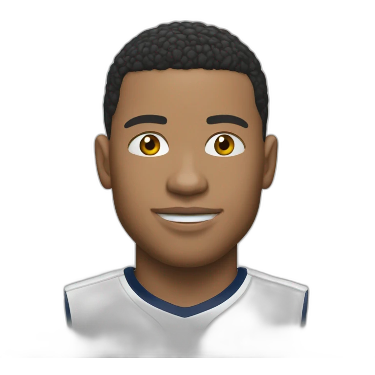 Mbappé qui frappe emoji