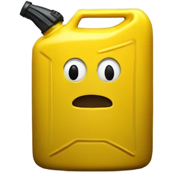 front view of yellow jerry can emoji
